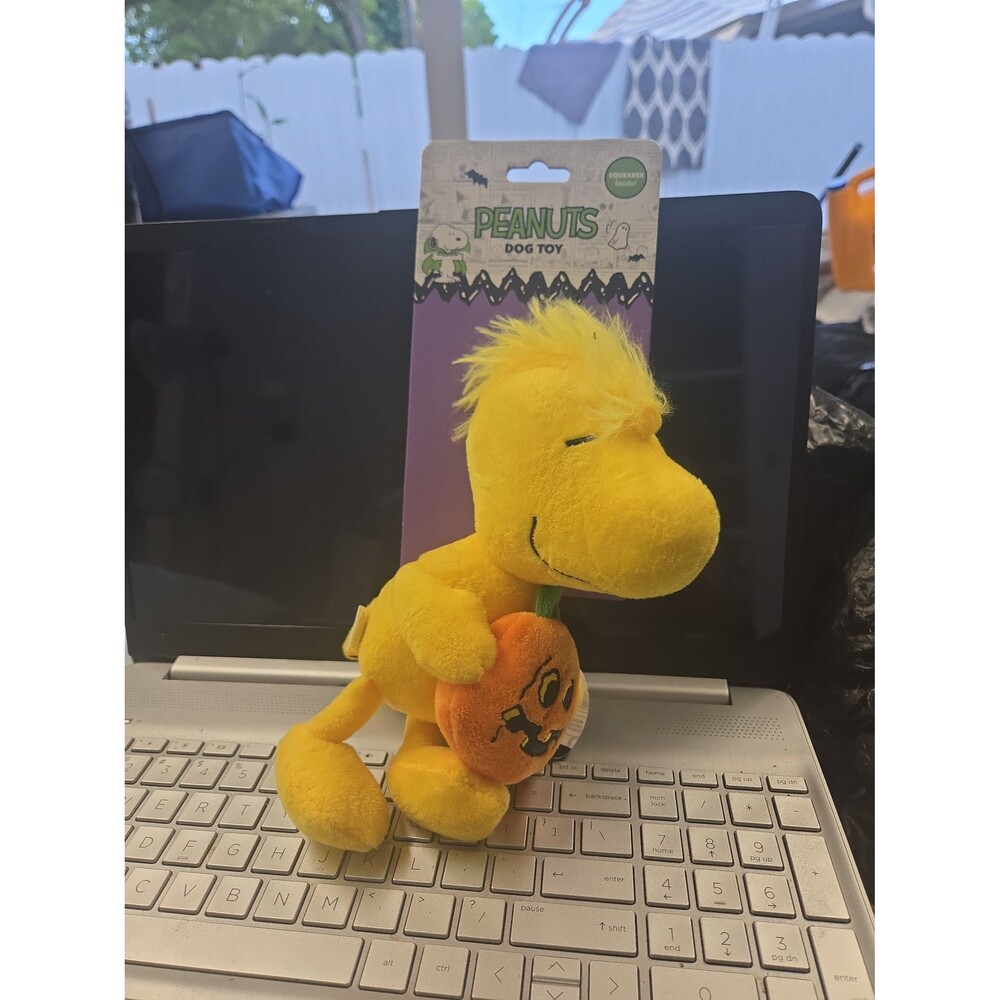 Peanuts Woodstock Halloween Dog Toy Plush Squeaky New with tag. 9" CBCT5H